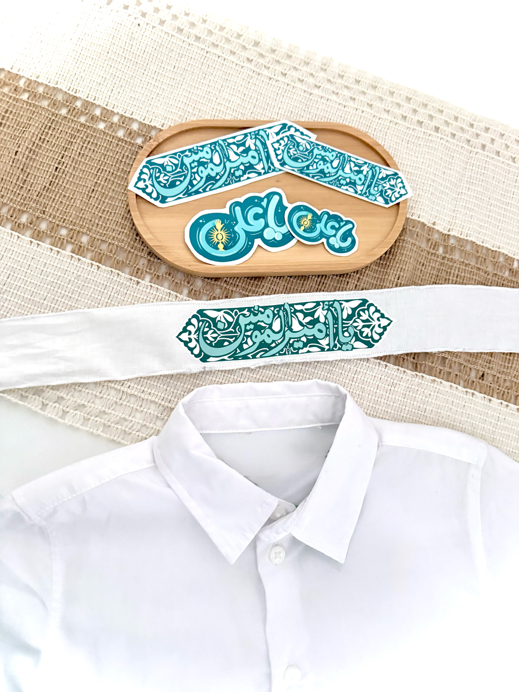 Amir al-Mu'minin Headband and Sticker Set